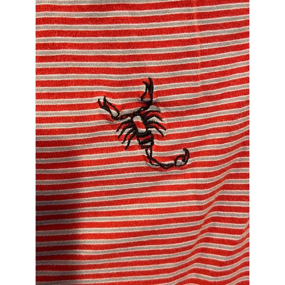Pacsun Mens Red & White Striped Tank Top Size M With Embroidered Detail - Picture 8 of 10